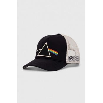 American Needle sapca Pink Floyd culoarea negru, cu imprimeu de firma originala