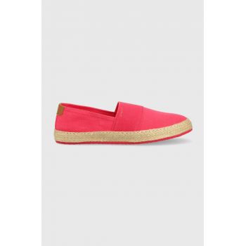 Gant espadrile Raffiaville culoarea roz, 26569820.G548