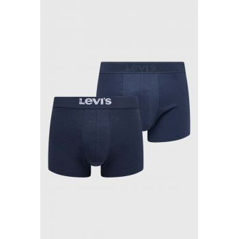 Levi's boxeri 2-pack bărbați, culoarea bleumarin 37149.0827-002 de firma originali
