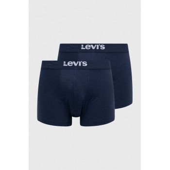 Levi's boxeri 2-pack bărbați, culoarea bleumarin 37149.0810-006 de firma originali