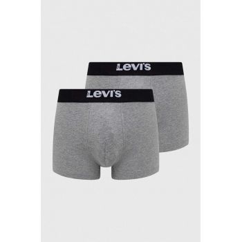 Levi's boxeri 2-pack bărbați, culoarea gri 37149.0828-003 de firma originali