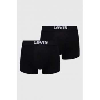 Levi's boxeri 2-pack bărbați, culoarea negru 37149.0805-001