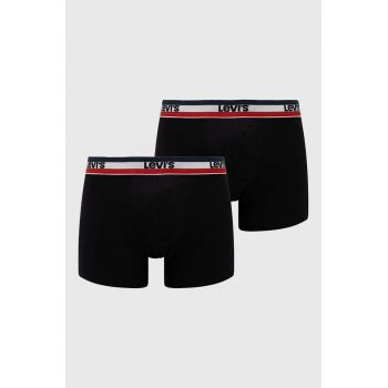 Levi's boxeri 2-pack barbati, culoarea negru