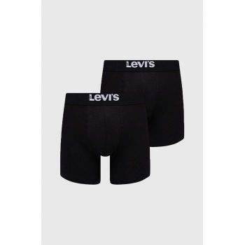 Levi's boxeri 2-pack bărbați, culoarea negru 37149.0824-005