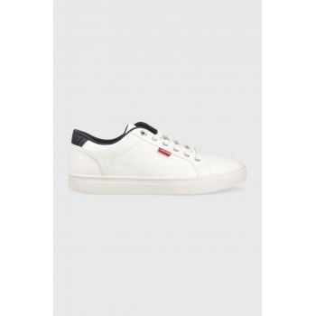 Levi's sneakers Courtright culoarea alb, D6545.0001