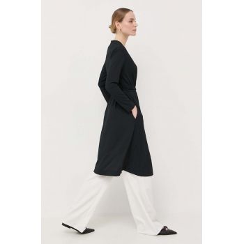 Max Mara Leisure cardigan femei, culoarea negru, light