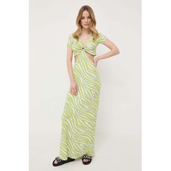 MICHAEL Michael Kors rochie culoarea verde, maxi, mulata ieftina