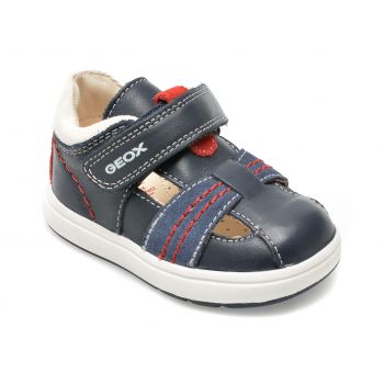 Pantofi GEOX bleumarin, B154DA, din material textil si piele naturala