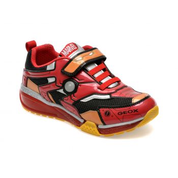 Pantofi GEOX negri, J35FEC, din piele ecologica