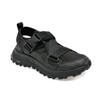 Saboti CLARKS negri, ATLTREK STRAP 01-T, din material textil