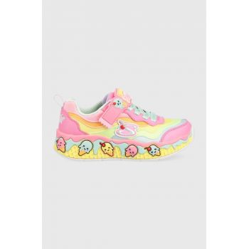 Skechers sneakers pentru copii Sundae Sweeties culoarea roz