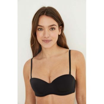 women'secret sutien ELEGANT culoarea negru, neted