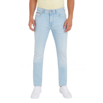 Blugi skinny cu aspect decolorat