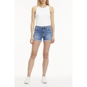 Pantaloni scurti de denim cu terminatie pliabila