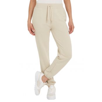 Pantaloni sport conici cu snur in talie la reducere