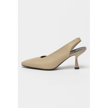 Pantofi slingback de piele Colette