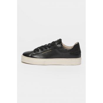 Pantofi sport de piele cu garnituri de piele intoarsa Shana
