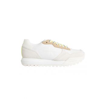 Pantofi sport de piele cu insertii de piele intoarsa