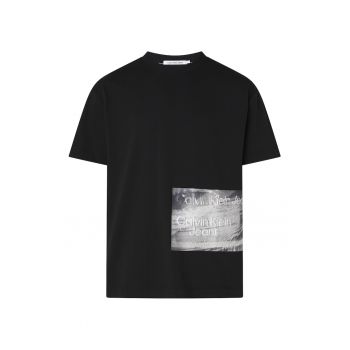 Tricou de bumbac cu logo