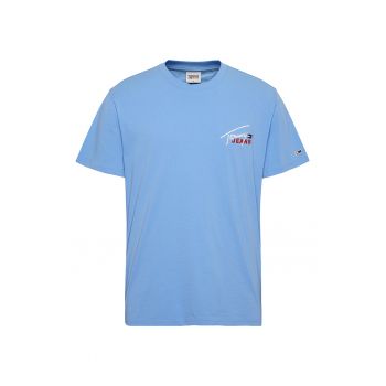 Tricou de bumbac organic cu logo brodat