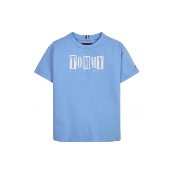 Tricou din bumbac organic cu imprimeu logo Seasonal