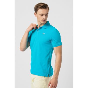 Tricou polo din bumbac si material pique