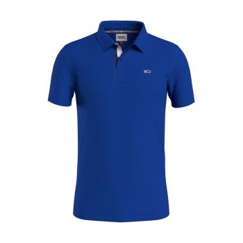 Tricou polo slim fit din bumbac organic