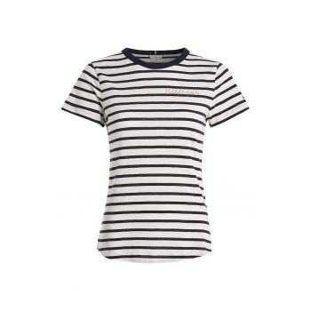 Tricou slim fit din bumbac organic