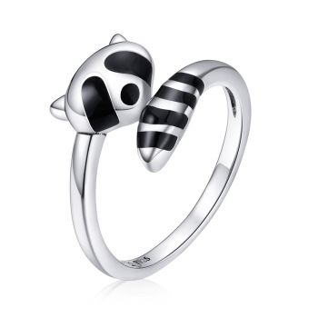 Inel reglabil din argint Raccoon Ring