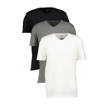 Set de tricouri cu decolteu in V - 3 piese