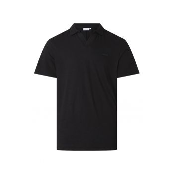 Tricou polo din amestec de in si bumbac organic