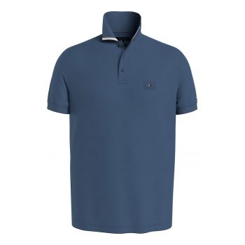 Tricou polo din bumbac organic cu fenta cu nasturi