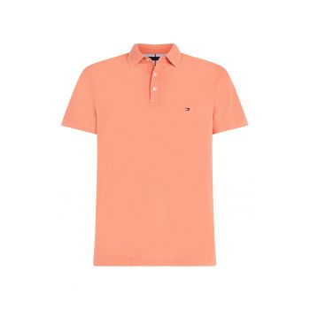 Tricou polo slim fit din amestec de bumbac organic