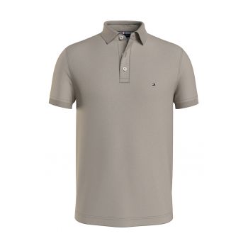 Tricou polo slim fit din amestec de bumbac organic