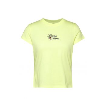 Tricou slim fit din amestec de bumbac organic