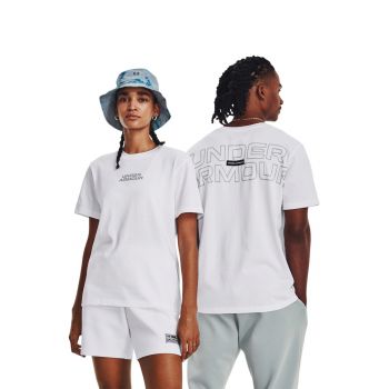 Tricou unisex cu imprimeu pentru antrenament Outline Heavyweight