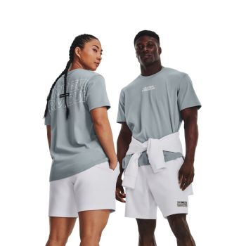 Tricou unisex cu imprimeu pentru antrenament Outline Heavyweight