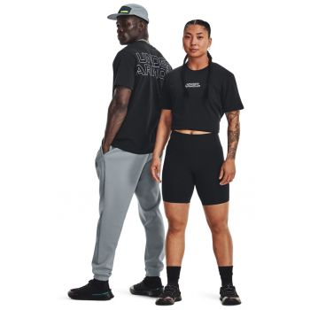 Tricou unisex cu imprimeu pentru antrenament Outline Heavyweight