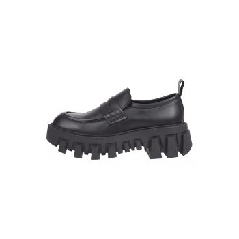 Pantofi loafer de piele cu aspect masiv