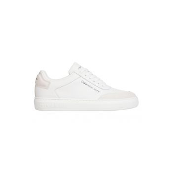 Pantofi sport de piele cu garnituri de piele intoarsa