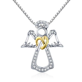 Colier din argint 925 Guardian Angel Heart