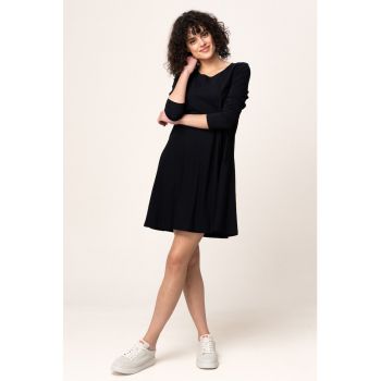 Rochie evazata cu buzunare