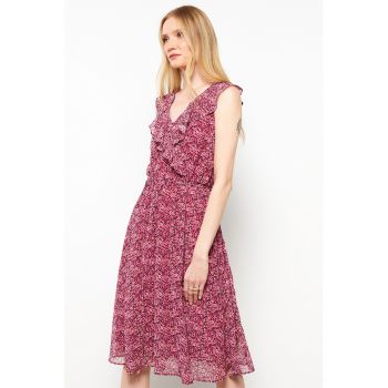 Rochie vaporoasa cu model floral