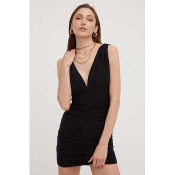 Answear Lab rochie culoarea negru, mini, mulata