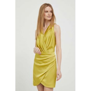 Artigli rochie culoarea verde, mini, drept