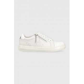 Geox sneakers D LEELU culoarea alb, D35FFE 085NF C0007 de firma originali