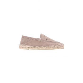 Manebi espadrile din piele intoarsa Loafers Espadrilles culoarea maro, W 1.9 LW