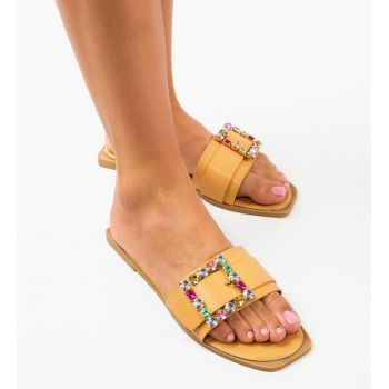 Papuci dama Naliak Camel