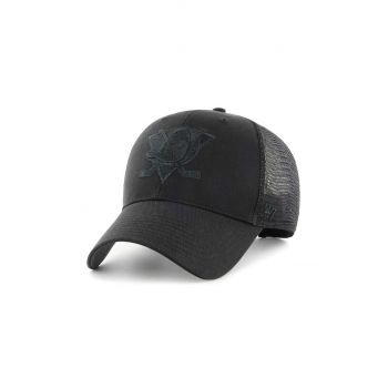 47brand sapca NHL Anaheim Ducks culoarea negru, cu imprimeu