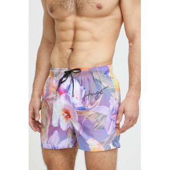 HUGO pantaloni scurti de baie culoarea violet